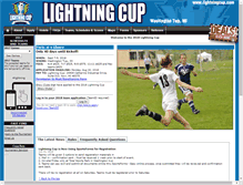 Tablet Screenshot of lightningcup.com